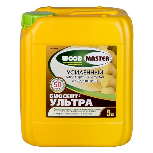 Woodmaster / Вудмастер Биосепт-Ультра состав для древесины трудновымываемый