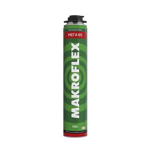 Пена монтажная профессиональная Makroflex Мега 65 PRO, 850 мл