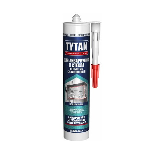 Герметик силиконовый для аквариумов и стекла Tytan Professional, 280 мл, прозрачный