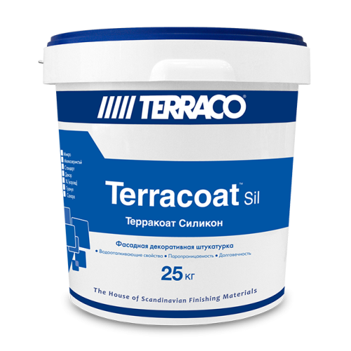 Terraco Sahara Silicone / Террако Терракоат Сахара камешковая силиконовая, декоративная штукатурка