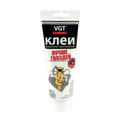 VGT / ВГТ ЛУЧШЕ ГВОЗДЕЙ клей ремонтно монтажный прозрачный
