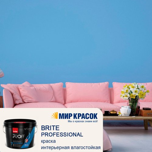 Brite Professional Ti Pure Quality / Брайт моющаяся влагостойкая краска для стен и потолков фото 5