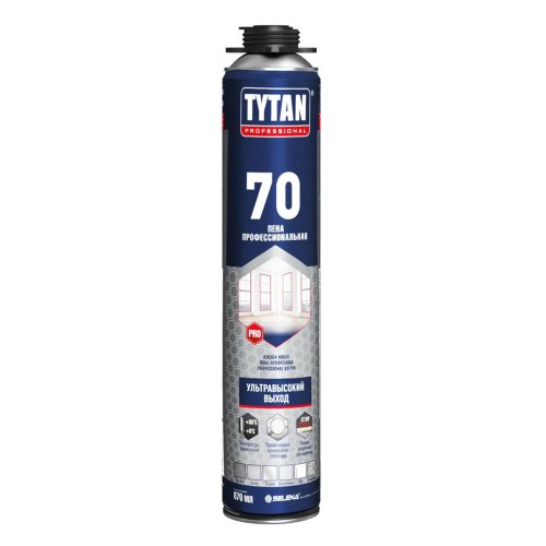 Пена монтажная профессиональная Tytan Professional Ultra 70, 870 мл