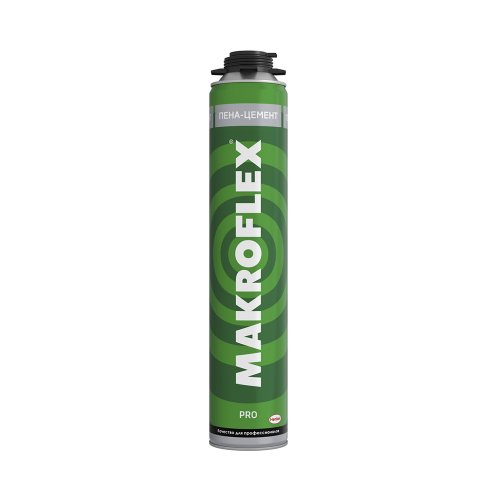 Пена-цемент строительный профессиональный Makroflex PRO, 850 мл