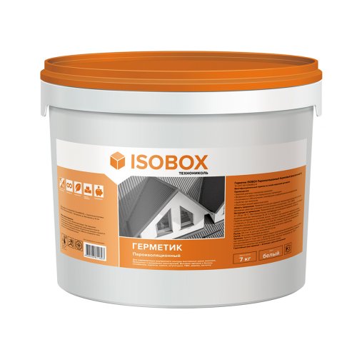 Герметик акриловый паропроницаемый Isobox, внутренний B, 7 кг, белый