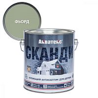 Акватекс Сканди антисептик для древесины кроющий акриловый полуматовый, фьорд (2,5л)