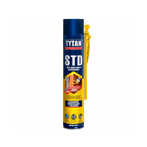 Пена монтажная бытовая Tytan Professional STD эрго, всесезонная, 750 мл