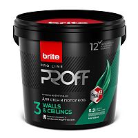 BRITE PRO LINE PROFF WALLS&CEILINGS 3 / БРАЙТ ПРО ЛАЙН ПРОФФ ВАЛЛС&СЕИЛИНГС 3 краска для стен и пот.