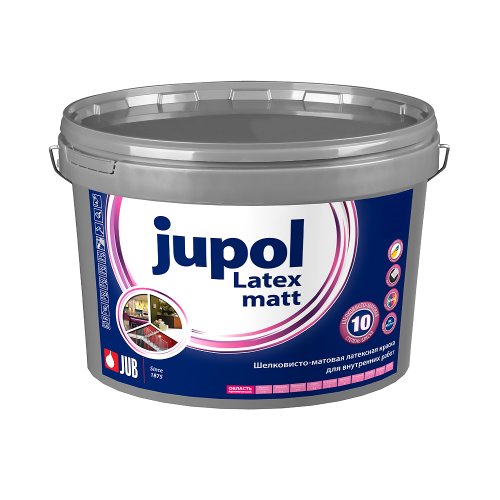 Краска латексная для внутренних работ JUB Jupol Latex Matt, матовая