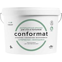 VINCENT CONFORMAT / ВИНСЕНТ КОНФОРМАТ краска интерьерная антибликовая, износостойкая, глубокоматовая