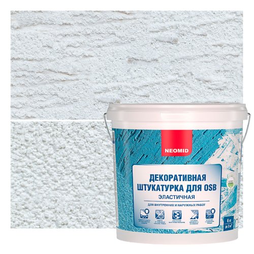 Neomid / Неомид Штукатурка декоративная эластичная для плит OSB шуба