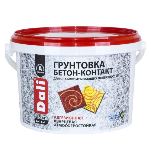 Dali / Дали Бетон-контакт грунтовка адгезионная акриловая фото 2