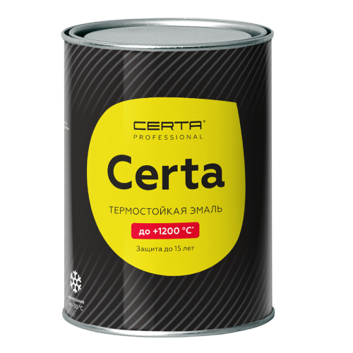 CERTA PROFESSIONAL / ЦЕРТА ПРОФЕШИОНАЛ эмаль антикоррозионная термостойкая до 750°С