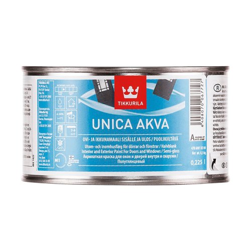 Tikkurila Unica Akva Maali / Тиккурила Уника Аква Маали акрилатная полуглянцевая краска
