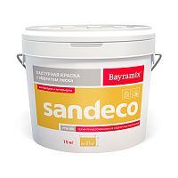 Краска фактурная Bayramix Sandeco Sd 001, акриловая, белая, 15 кг