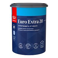 Tikkurila Euro Extra 20 / Тиккурила Евро Экстра 20 полуматовая краска для влажных помещений