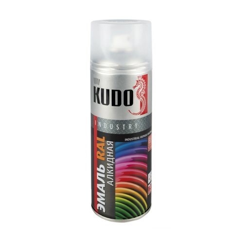 Аэрозольная алкидная краска RAL Kudo KU-01015, 520 мл, медово-желтая
