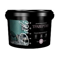 Штукатурка декоративная Dali-Decor Травертин, акриловая, белая, 15 кг