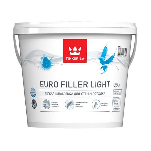 Tikkurila Euro Filler Light / Тиккурила Евро Филлер Лайт шпатлевка финишная