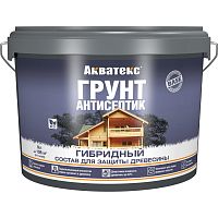 АКВАТЕКС грунт-антисептик для древесины гибридный для внутренних и наружных работ