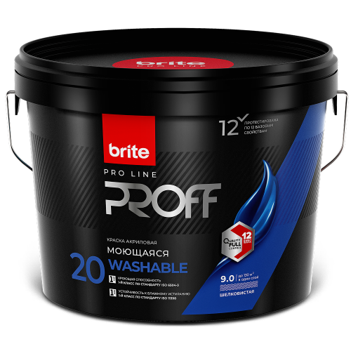 Brite Professional Ti Pure Quality / Брайт профессиональная краска интерьерная супермоющаяся