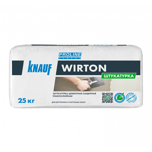 KNAUF WIRTON / КНАУФ ВИРТОН штукатурка цементная защитная тонкослойная фото 2