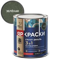 ЯРКРАСКИ грунт-эмаль на ржавчину 3 в 1 молотковая