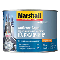 MARSHALL ANTICORR AQUA / МАРШАЛЛ АНТИКОР АКВА грунт-эмаль антикоррозийная, акриловая, полуглянцевая