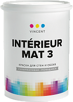 VINCENT INTERIEUR MAT I 3 / ВИНСЕНТ ИНТЕРИУР МАТ 3 краска для стен и обоев, суперматовая