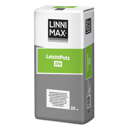 LINNIMAX LEICHPUTZ 270 / ЛИННИМАКС ЛЯЙХТПУТЦ штукатурка выравнивающая фото 2