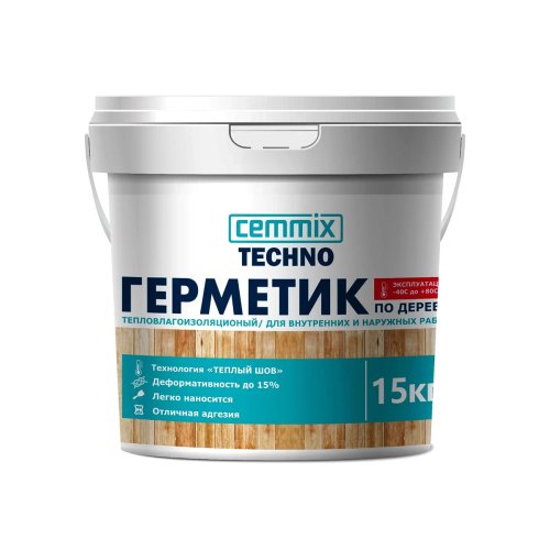 Герметик акриловый для дерева Cemmix Теплый шов