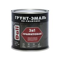 Dali / Дали Грунт-эмаль по ржавчине 3 в 1 графитовая алкидная