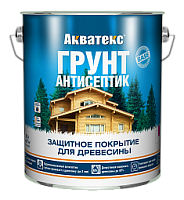 АКВАТЕКС грунт-антисептик защитный состав для древесины невымываемый алкидный