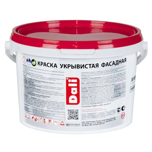 Dali / Дали краска Укрывистая фасадная акриловая фото 3