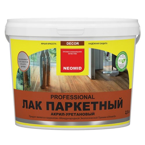 Neomid Parguet / Неомид Паркет лак акриловый для пола глянцевый
