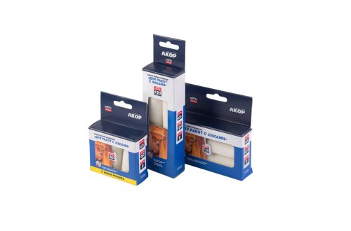 АКОР набор мини-роликов для работ с лаками велюр-шерсть