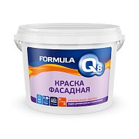 Краска фасадная водно-дисперсионная Formula Q8, матовая, белая