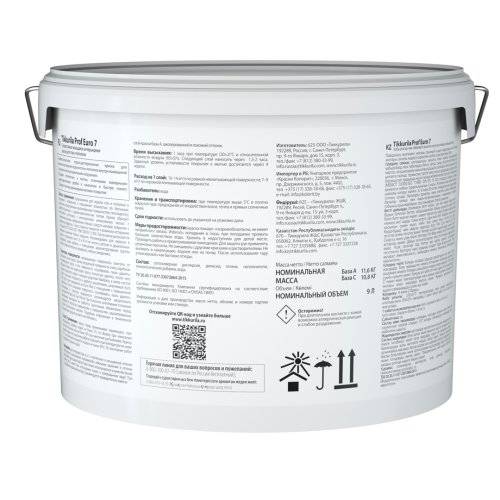 Tikkurila Prof Euro 7 / Тиккурила Проф Евро суперстойкая интерьерная краска фото 2