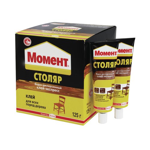 Клей для дерева Момент Столяр Клей Экспресс, 125 г в шоубоксе