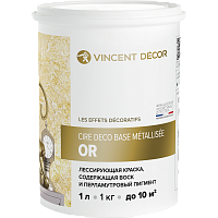 Vincent Decor Cire Deco / Винсент Декор Сир Деко база Металлизе лессирующая краска