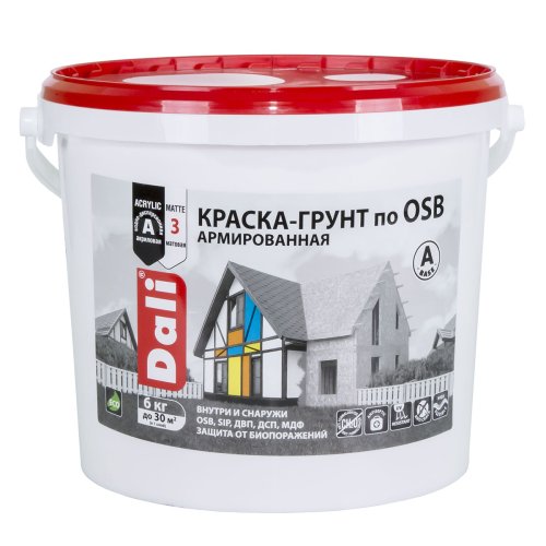 Dali / Дали Краска-грунт по OSB армированная атмосферостойкая фото 4