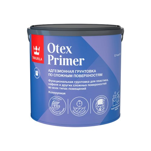 TIKKIVALA OTEX PRIMER грунтовка адгезионная по сложным поверхностям, матовая