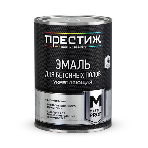 Эмаль для бетонных полов укрепляющая Престиж, полуматовая