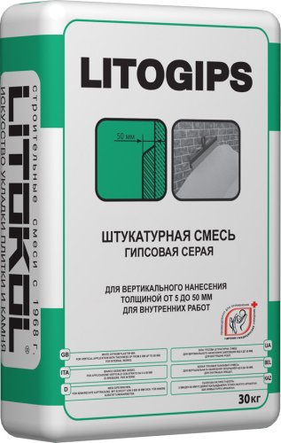 Litokol Litogips / Литокол Литогипс штукатурка гипсовая