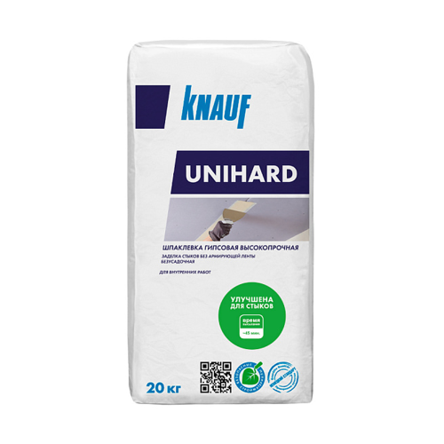 KNAUF UNIHARD / КНАУФ УНИХАРД шпаклевка гипсовая высокопрочная безусадочная для внутренних работ фото 2