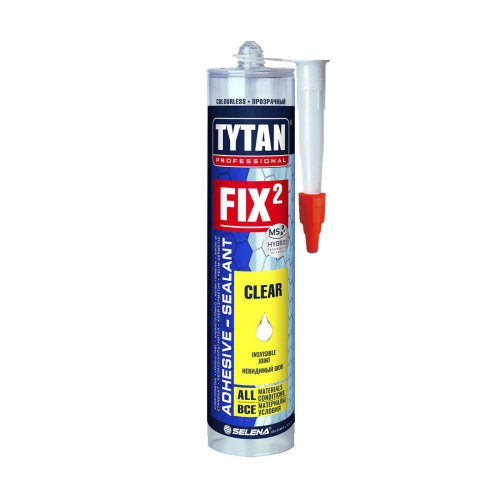 Клей монтажный Tytan Professional Fix² Instant Invisible, 290 мл, прозрачный