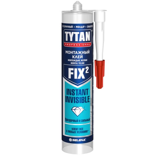Клей монтажный Tytan Professional Fix² Instant Invisible, 290 мл, прозрачный