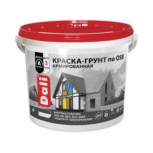 Dali / Дали Краска-грунт по OSB армированная атмосферостойкая
