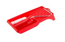 АКОР набор малярный для работ с водными ЛКМ 2 в 1 мини-валик + ванночка