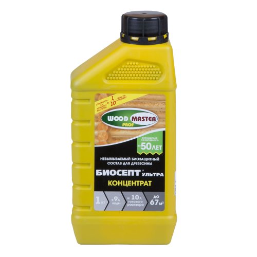 Woodmaster/Вудмастер Биосепт-Ультра состав-концентрат для древесины трудновымываемый